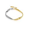 Bicolor Gold-Plated Bracelet The Silk, image 