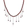 Designer Amber Beaded Necklace With Dangles The Palazzo, image 