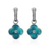 Shimmering Enamel Dangle Earrings With Crystals The Heritage, image 
