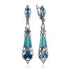 Exquisite Design Enamel Topaz Earrings The Gothic, image 