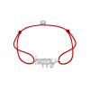 Red Lace Friendship Bracelet "Happy", image 