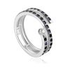 Stylish Coiled Ring "The Scroll", Ring Size: 6 / 16.5, image 