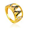 Designer Gilded Ring With Enamel "The Beatles", Ring Size: 9 / 19, image 