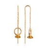 Designer Threader Earrings With Zultanite, image 