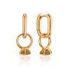 Bold Ring Motif Earrings With Zultanite, image 