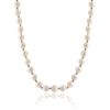 Refined Pearl Necklace With Faceted Beads The Oceania, image 