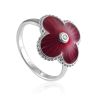 Classy Enamel Ring With Diamond The Heritage		, Ring Size: 7 / 17.5, image 