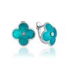 Shimmering Enamel Earrings With Diamonds The Heritage		, image 