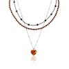 Triple Choker With Natural Amber The Link Collection, image 
