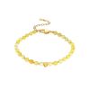 Amber Bracelet With Heart Motif Charm The Palazzo, image 
