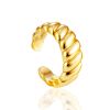 Ribbed Gilded Ear Cuff The ICONIC, image 