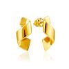 Swirl Design Gilded Earrings The Liquid, image 