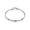 Bold Bangle Bracelet With Faceted Beads The Sparkling, image 