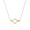 Bicolor Chain Necklace With Faceted Beads The Sparkling, image 