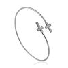 Bold Designer Cross Motif Bangle Bracelet The Silk, image 