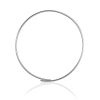 Bold Hoop Necklace With Crystals The Silk, image 
