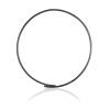 Designer Blackened Hoop Necklace The Silk, image 