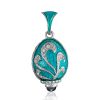 Fabulous Enamel Egg Pendant With Crystals The Romanov, image 
