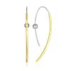 Bicolor Hook Earrings The Silk, image 