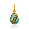 Classy Light Blue Enamel Egg Pendant The Romanov, image 