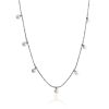 Trendy Pearl Choker Necklace The Oceania, Length: 38, image 