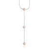 Chic Pinkish Pearl Tie Necklace The Oceania, image 