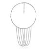 Designer Beaded Hoop Necklace With Chains The Sparkling, image 