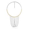 Fabulous Bicolor Hoop Necklace With Chains The Sparkling, image 