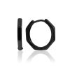 Geometric Hoop Earrings The ICONIC black edition, image 