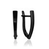 Sleek Blackened Earrings The ICONIC black edition, image 