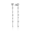 Cute Heart Earrings With Beaded Chains The Sparkling, image 