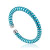 Silicone Cuff Bracelet With Blue Filament The Supernova, image 