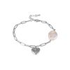 Designer Heart Pendant Bracelet With Pearl The Oceania, image 