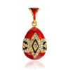 Royal Design Enamel Egg Pendant With Crystals The Romanov, image 