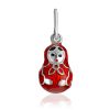 Matryoshka Pendant With Red Enamel The Romanov, image 