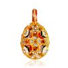 Exquisite Enamel Egg Pendant With Crystals The Romanov, image 