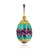 Colorful Enamel Egg Pendant With Crystals And Garnet The Romanov, image 