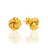 Classy Gilded Stud Earrings The Silk, image 