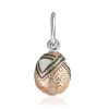 Designer Egg Pendant With Pinkish Enamel The Romanov, image 