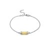 Stylish Chain Bracelet With Milky Colored Amber, image 