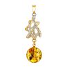 Gorgeous Designer Pendant With Textured Amber, image 