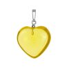 Glossy Amber Heart Shaped Pendant, image 