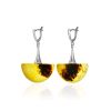 Bold Designer Amber Earrings, image 