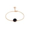 Lightweight Chain Bracelet With Black Amber, image 