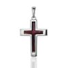 Minimalist Cross Pendant With Amber, image 