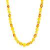 Boho Chic Style Amber Beaded Necklace, image 