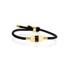 Unisex Style Lace Bracelet With Amber Charms, image 