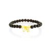 Beaded Amber Bracelet With Luminous Bow, image 