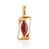 Geometric Design Amber Pendant, image 