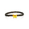 Chic Amber Beaded Bracelet With Lustrous Bow For Kids, image 
